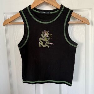 Dragon Fitted Tank Top Brandy Melville OS Fitted Y2K Style